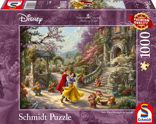 Disney Schneewittchen Tanz mit dem Prinzen - 1000 Teile Puzzle (Thomas Kinkade)