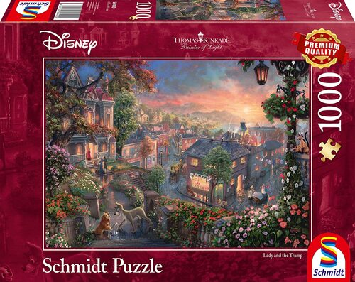Disney Susi und Strolch - 1000 Teile Puzzle - Thomas Kinkade Collection