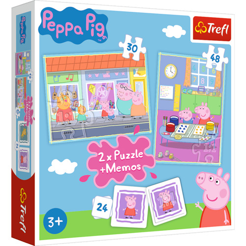 Peppa Pig - Puzzle und Memo 2in1 30+48 Teile
