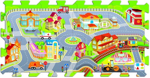 Stadt - Schaumstoff Puzzle