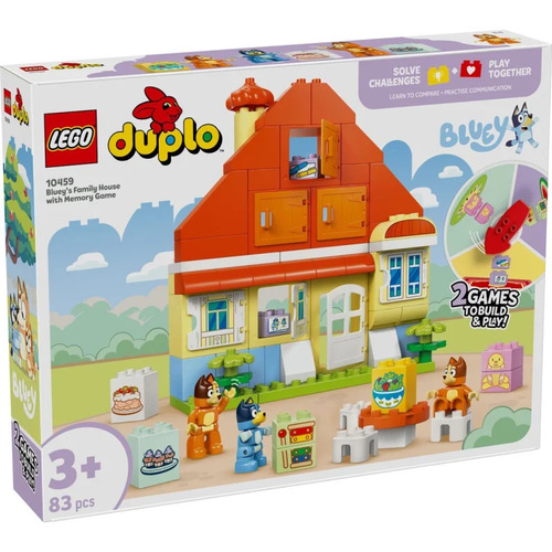LEGO� DUPLO� Bluey 10459 - Blueys Familienhaus mit Memory-Spiel (83 Teile)
