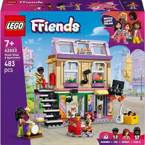 LEGO� Friends 42653 - Musikladen & Wohnung (483 Teile)
