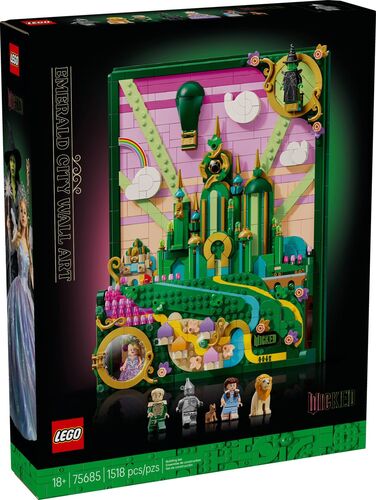 LEGO� Wicked 75685 - Emerald City Wandkunst (1518 Teile)