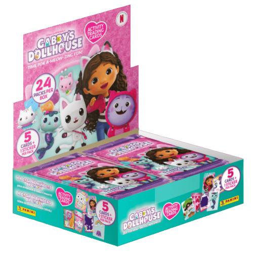 Panini Gabbys Dollhouse - Time for a Meow-Zing fun Trading Cards - Flow Packs Display (24)