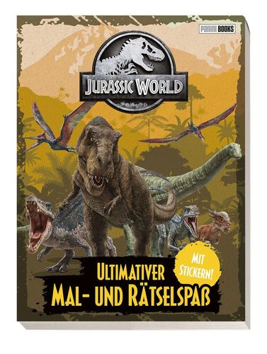 Panini Jurassic World: Ultimativer Mal- und R�tselspa� mit Stickern