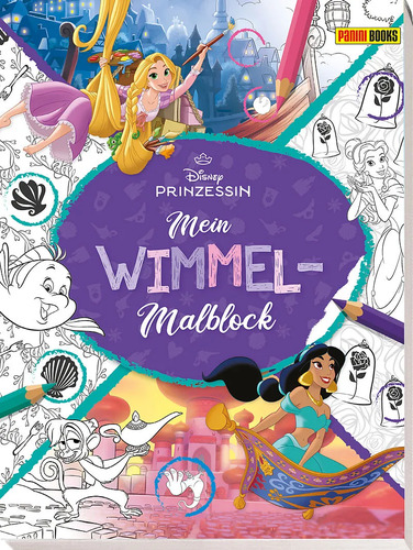 Panini Disney Prinzessin: Mein Wimmel-Malblock