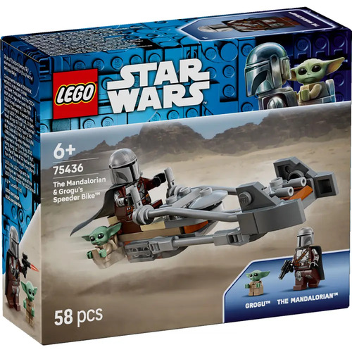 LEGO� Star Wars(TM) - Der Mandalorianer und Grogu auf ihrem Speeder Bike(TM) (58 Teile)