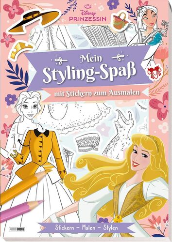 Panini Disney Prinzessin: Mein Styling-Spa� mit Stickern zum Ausmalen - Softcover
