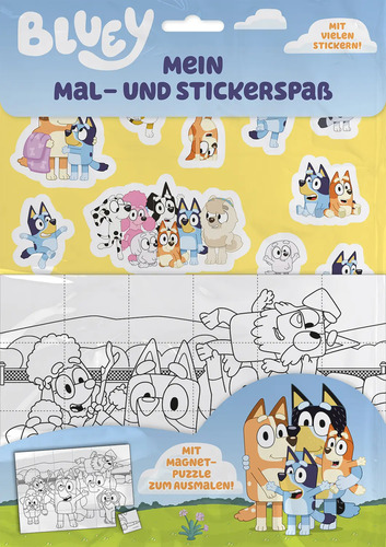 Panini Bluey: Mein Mal- und Stickerspa� - Softcover