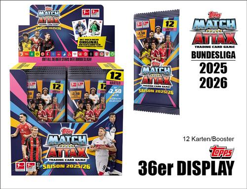 Topps Match Attax Bundesliga 2025/2026 - 36er DISPLAY