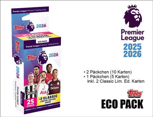 Premier League Trading Cards 2025/2026 - ECO PACK