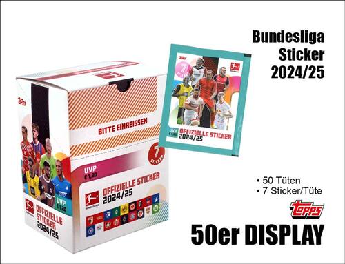 Topps Bundesliga Sticker 2024/2025 - 50er DISPLAY