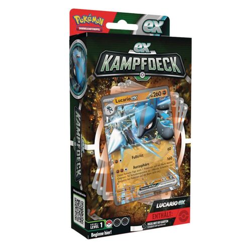 Pokemon PKM EX-Kampfdeck Ampharos oder Lucario