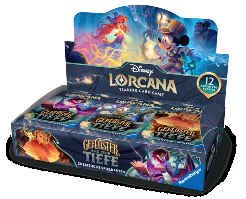 Disney Lorcana: Set 10 - Gefl�ster aus der Tiefe - Display mit 24 Booster Packs (Deutsch)