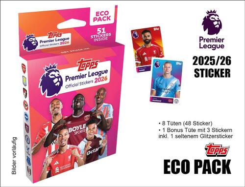 Topps Premier League Sticker 2025/2026 - ECO PACK