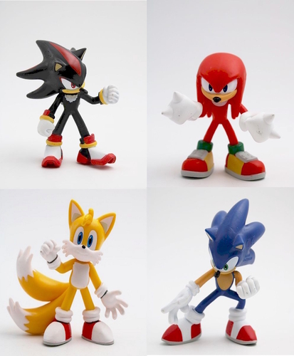 Sonic the Hedgehog - Sammelfiguren Set mit Sonic, Shadow, Knuckles und Tales