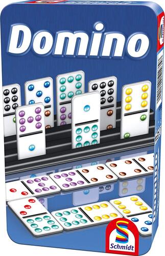 Domino - Mitbringspiel in Metalldose