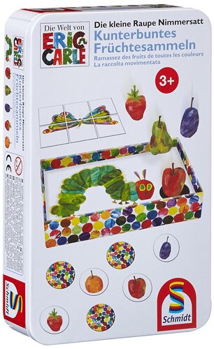 Die kleine Raupe Nimmersatt, Kunterbuntes Fr�chtesammeln - Mitbringspiel Metalldose