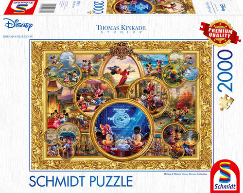 Mickey & Minnie Disney Dreams Collection - Puzzle 2000 Teile (Thomas Kinkade)