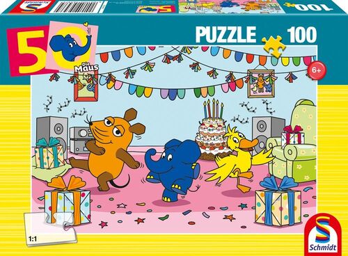 Elefantastische Party - 100 Teile Puzzle
