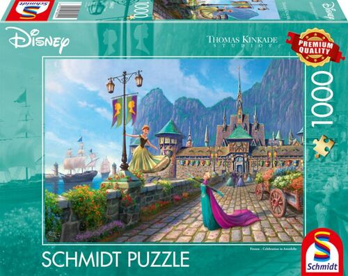 Disney Frozen - Celebrating in Arendelle - 1.000 Teile Puzzle (Thomas Kinkade)