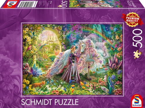 Traumreise mit Einhorn - Standard 500 Teile Puzzle