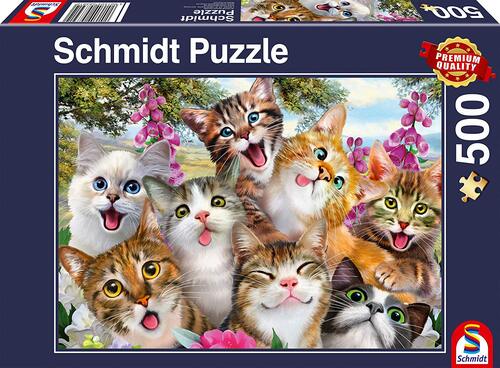 Katzen-Selfie - 500 Teile Puzzle
