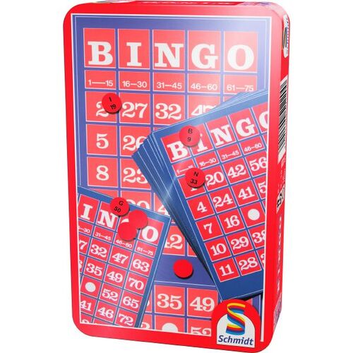 Bingo - Mitbringspiel in Metalldose