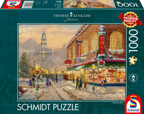 Ein Weinachtswunsch - 1000 Teile Puzzle (Thomas Kinkade)