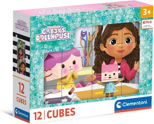 Clementoni 41193 - Gabbys Dollhouse - 12 Teile W�rfelpuzzle