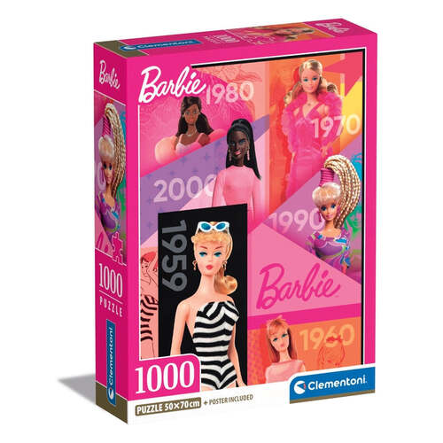 Clementoni 39806 - Barbie - 1000 Teile Puzzle Barbie 60 Years