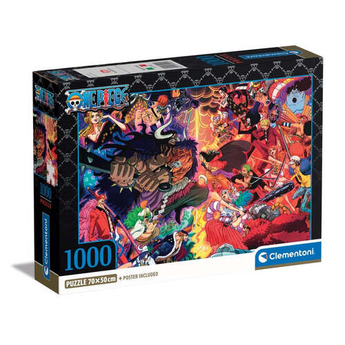Clementoni 39922 - One Piece - 1000 Teile Puzzle Anim� Collection Compact