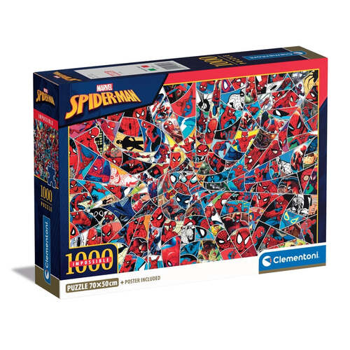 Clementoni 39916 - Marvel Spiderman - 1000 Teile Puzzle Impossible Disney Compact