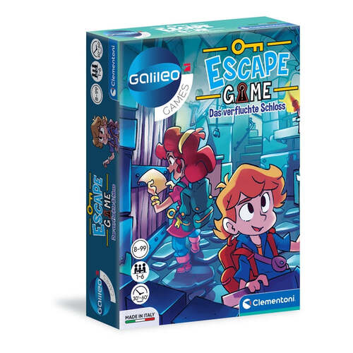 Clementoni 59225 - Escape Game: Das verfluchte Schloss - Brettspiel (Galileo Games)
