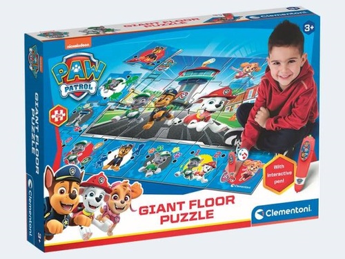 Clementoni 61970 - Paw Patrol (Jungen) - Quiz-Bodenpuzzle
