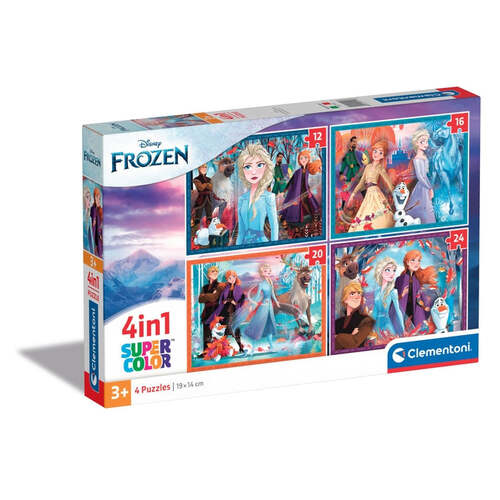 Clementoni 21518 - Disney Frozen 2 / Die Eisk�nigin 2 - 4 in 1 Puzzle Supercolor