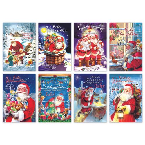 Weihnachtskarte - 100 St�ck - 8 Motive