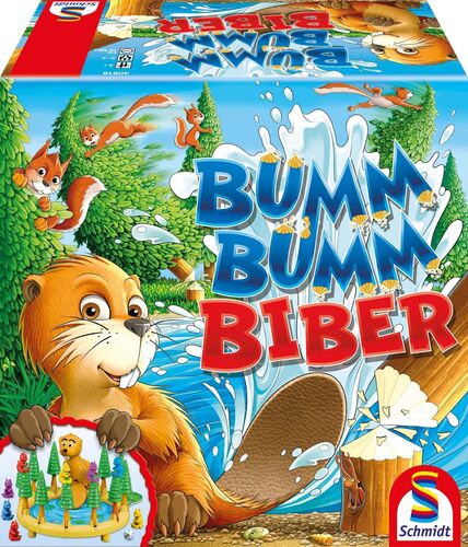 Schmidt Spiele - Bumm Bumm Bieber - Brettspiel