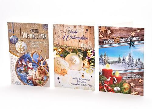 Weihnachtskarten - 50 St�ck - 8 Motive