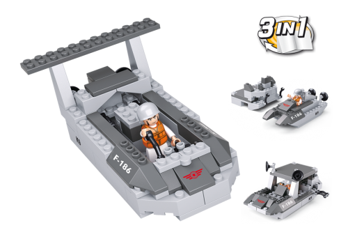 Sluban M38-B0537D - Landings Craft 3IN1