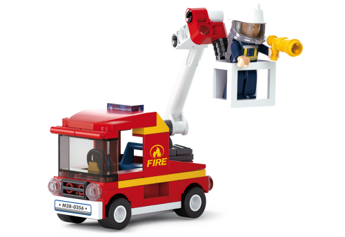 Sluban M38-B0622A - Fire Series Small Truck with Ladder