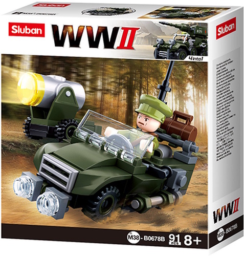 Sluban M38-B0678B - Army WWII - Alliierten Gel�ndewagen