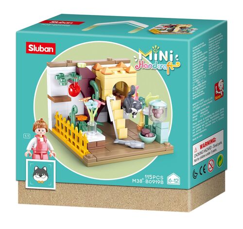 Sluban M38-B0919B - Girls Dream MiniHandcraft - Katzenzimmer schwarze Katze