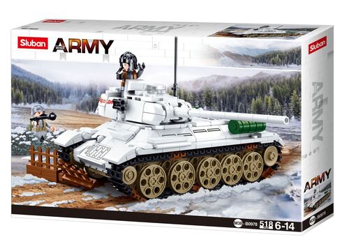 Sluban M38-B0978 - Army Battle of Budapest - Medium Panzer (wei�)