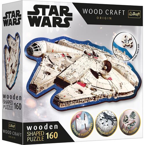 Star Wars - Millennium Falcon - Holz Form Puzzle 160 Teile