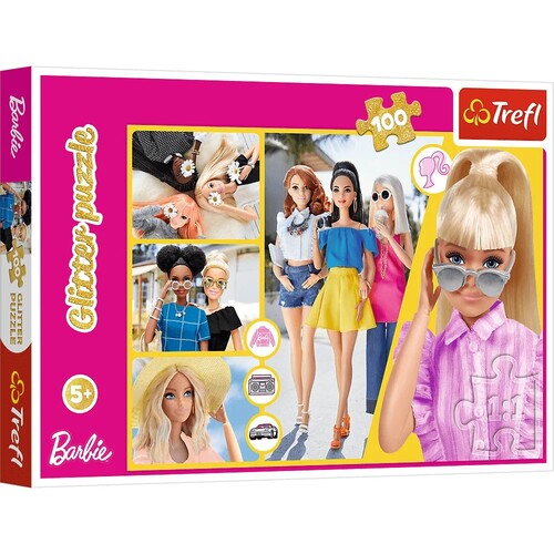 Barbie - Glitter Puzzle 100 Teile
