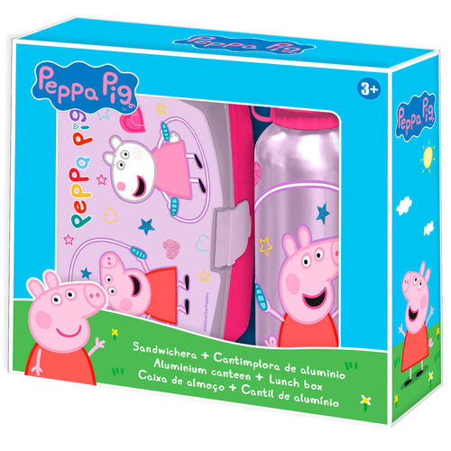 Peppa Pig - Brotdose & Aluminium Trinkflasche