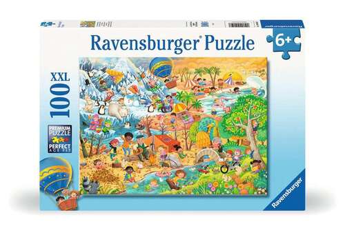 Die 4 Jahreszeiten - Puzzle 100 Teile XXL