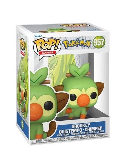 Funko 70976 - Pop! Games - Pokemon Grookey / Ouistempo / Chimpep #957
