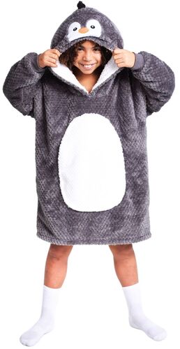 Noxxiez - kuscheliger Hoodie bis 160 cm - Pinguin